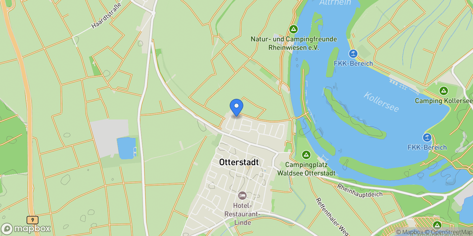 Map showing Otterstadt, Germany.