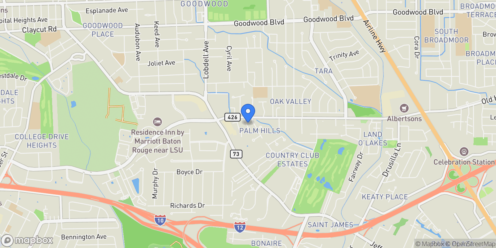 Map showing 2125 Rue Bienvenue, Baton Rouge, LA, 70809, USA, Baton Rouge, Louisiana, United States.