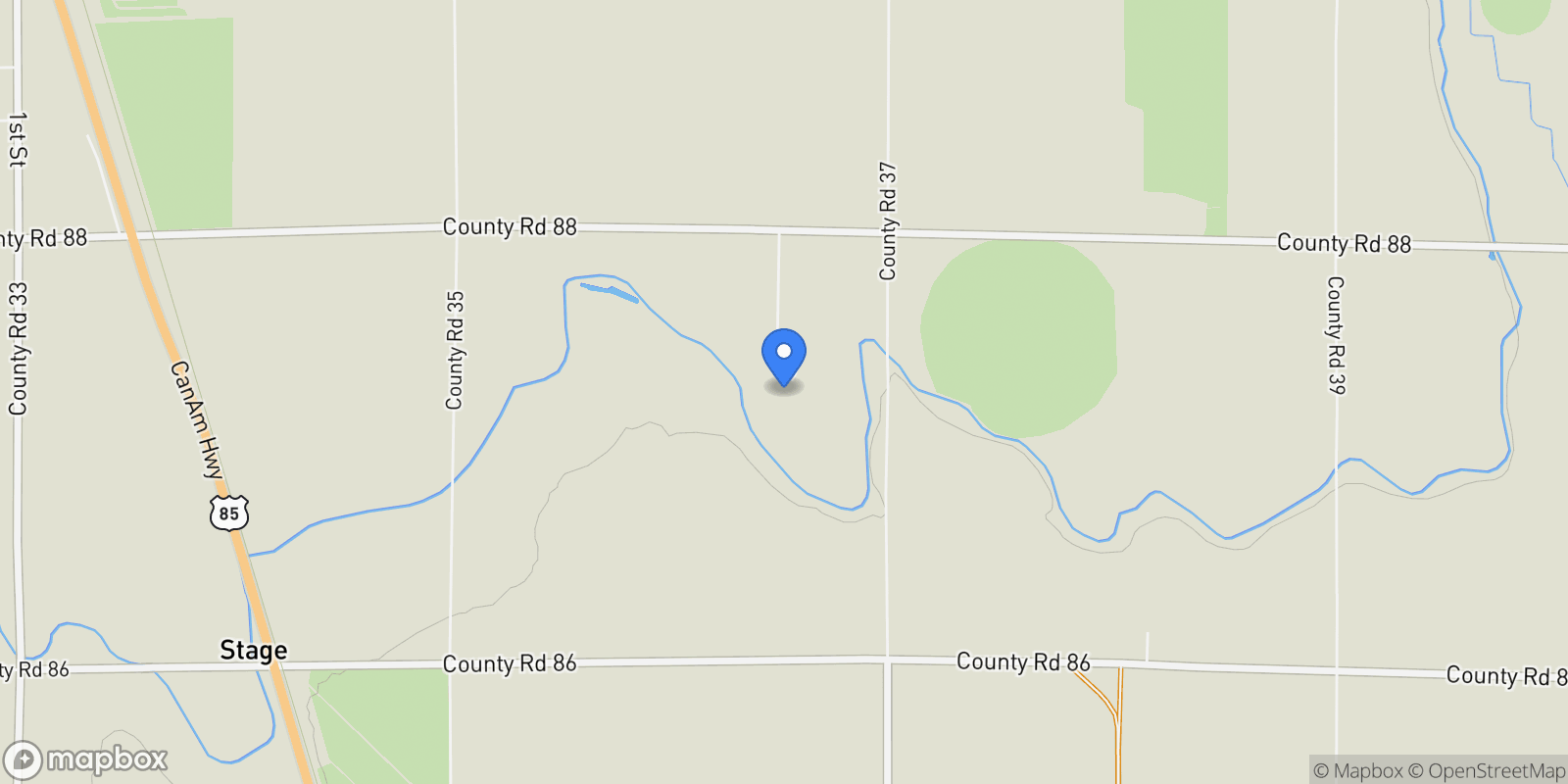 Map showing 17624 County Road 88, Pierce, Colorado, United States.