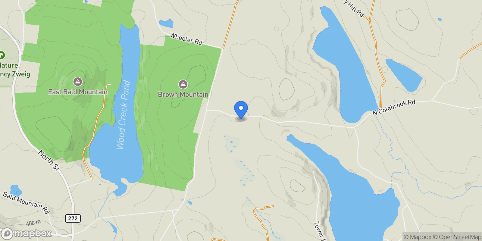Map showing 210 Doolittle Drive, Norfolk, CT 06058, 06058, Connecticut, United States.