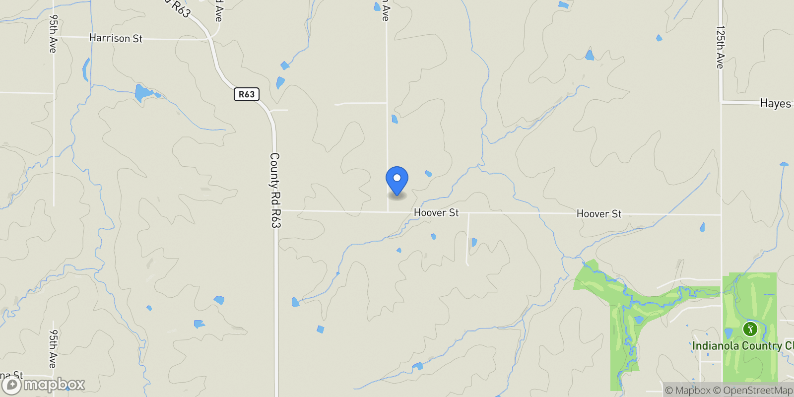 Map showing 9391 110th Avenue, Indianola, IA 50125, Indianola, Iowa, United States.