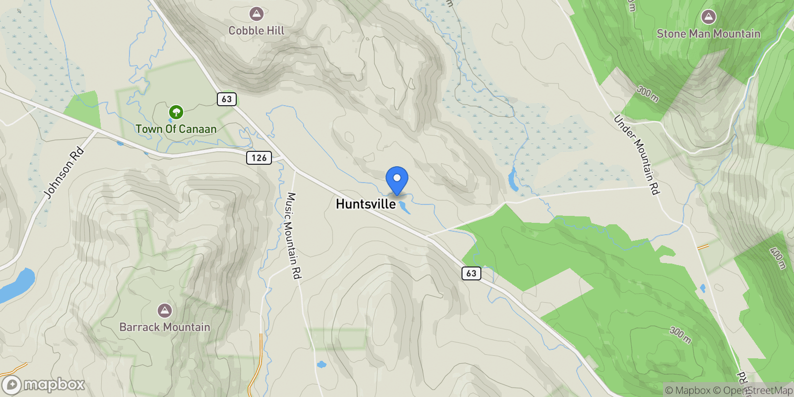 Map showing 185 Route 63, Falls Village, CT 06031, Canaan, Connecticut, United States.