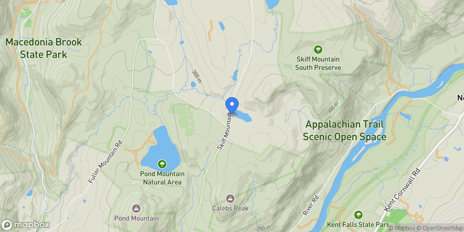 Map showing 308 Skiff Mountain Road, Kent, CT 06757, Kent, Connecticut, United States.