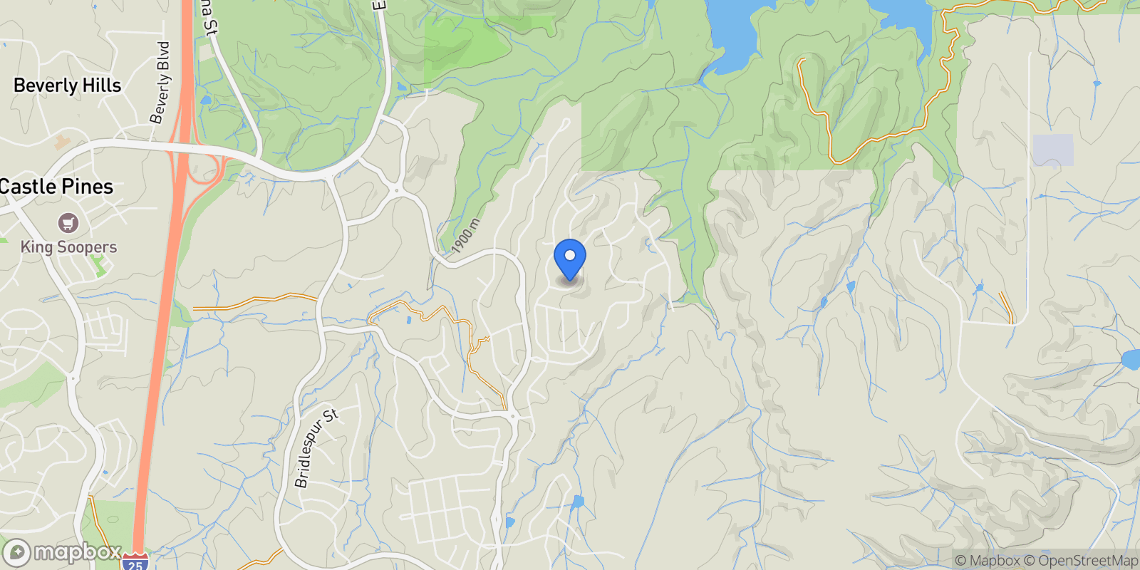 Map showing 7169 Canyon Sky Trail, Castle Rock, Colorado, United States.