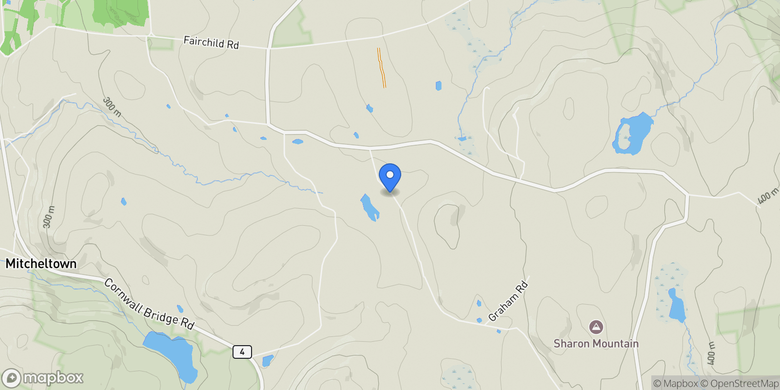 Map showing 25 Bowne Road, Sharon, CT 06069, Sharon, Connecticut, United States.