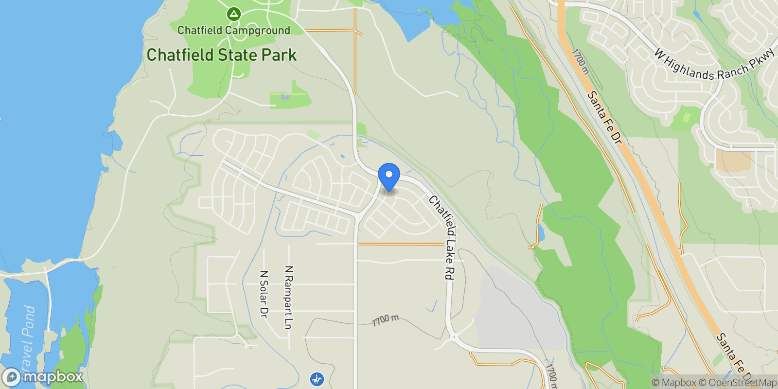 Map showing 8858 Moonshimmer Trail, Sterling Ranch, Colorado, United States.