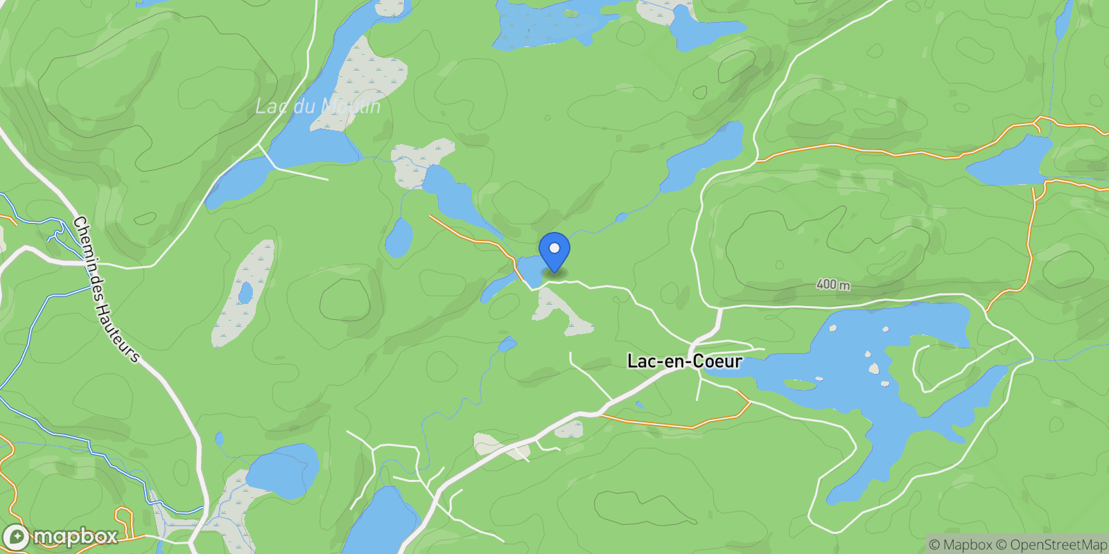 Map showing Sainte-Adèle, QC J8A3K7, Saint-Hippolyte, Quebec, Canada.