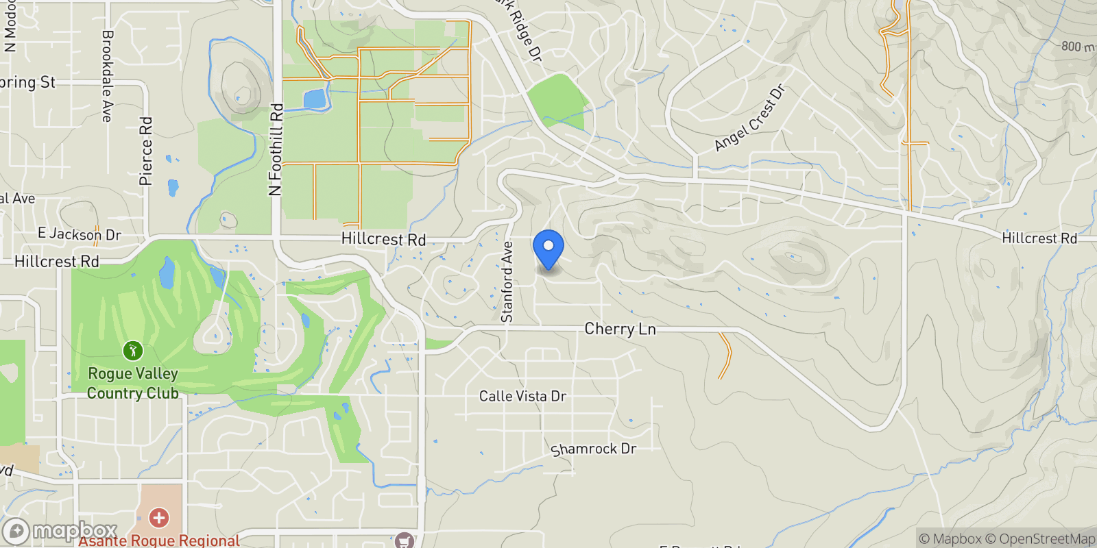Map showing 3923 Piedmont, Medford, OR, 97504, USA, Medford, Oregon, United States.