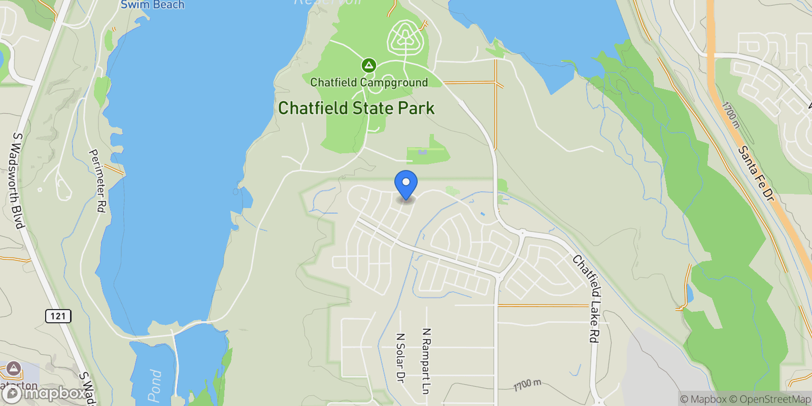 Map showing 11472 Autumn Moon Street, Sterling Ranch, Colorado, United States.