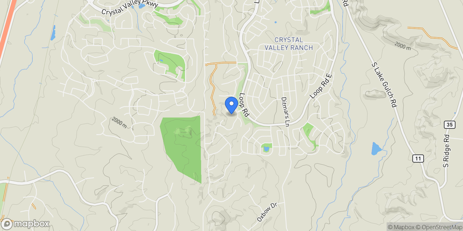 Map showing 1708 Fox Trotter Point, Castle Rock, Colorado, United States.