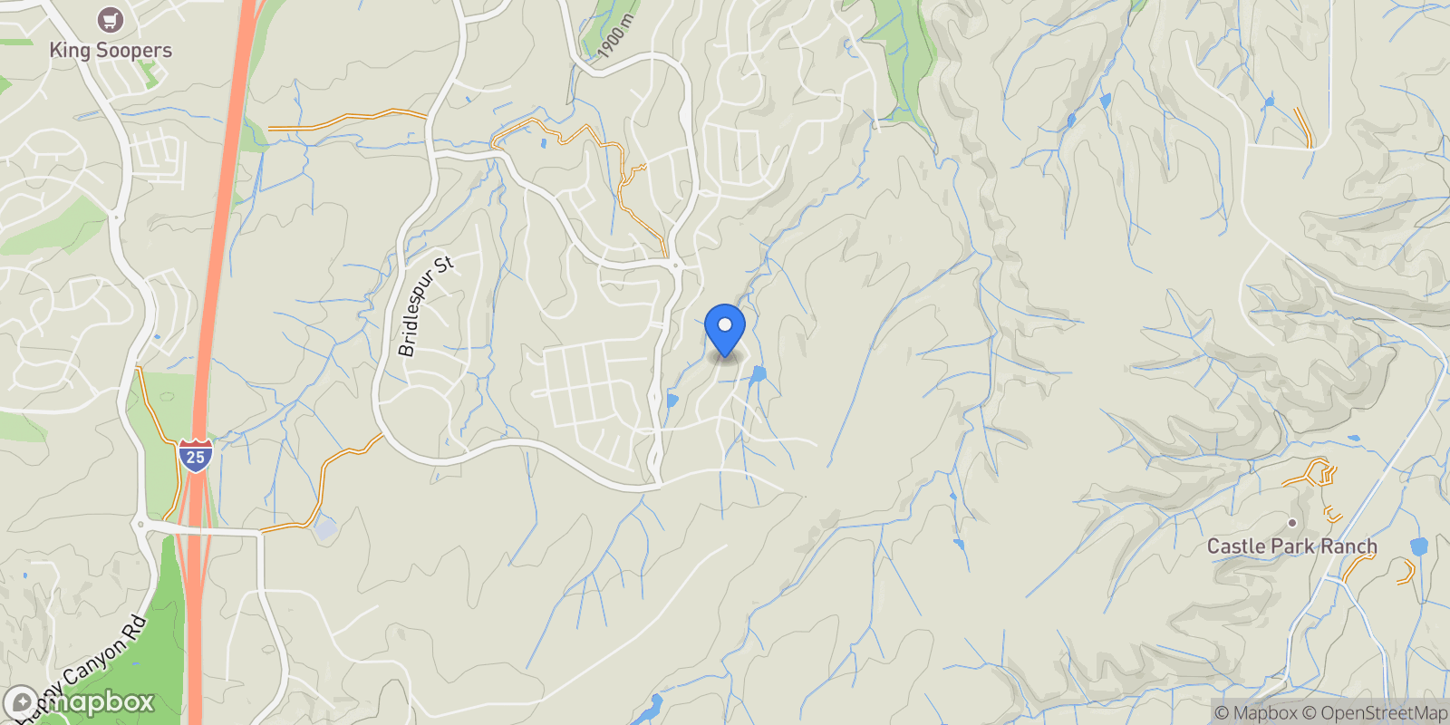 Map showing 6503 Still Pine Circle, Castle Rock, Colorado, United States.