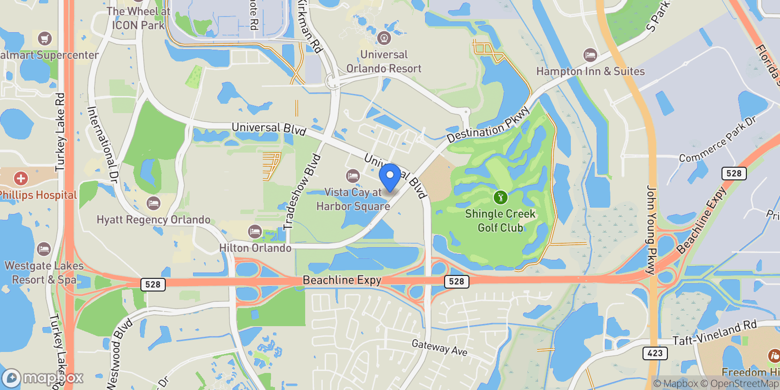 Map showing 4804 CAYVIEW AVENUE, Orlando, Florida, United States.