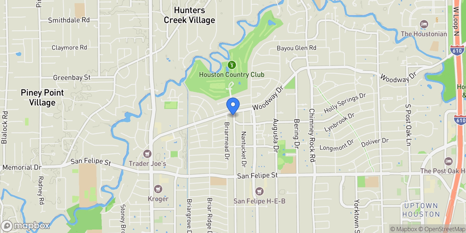 Map showing 1008 Potomac Drive, Houston, Texas, United States.