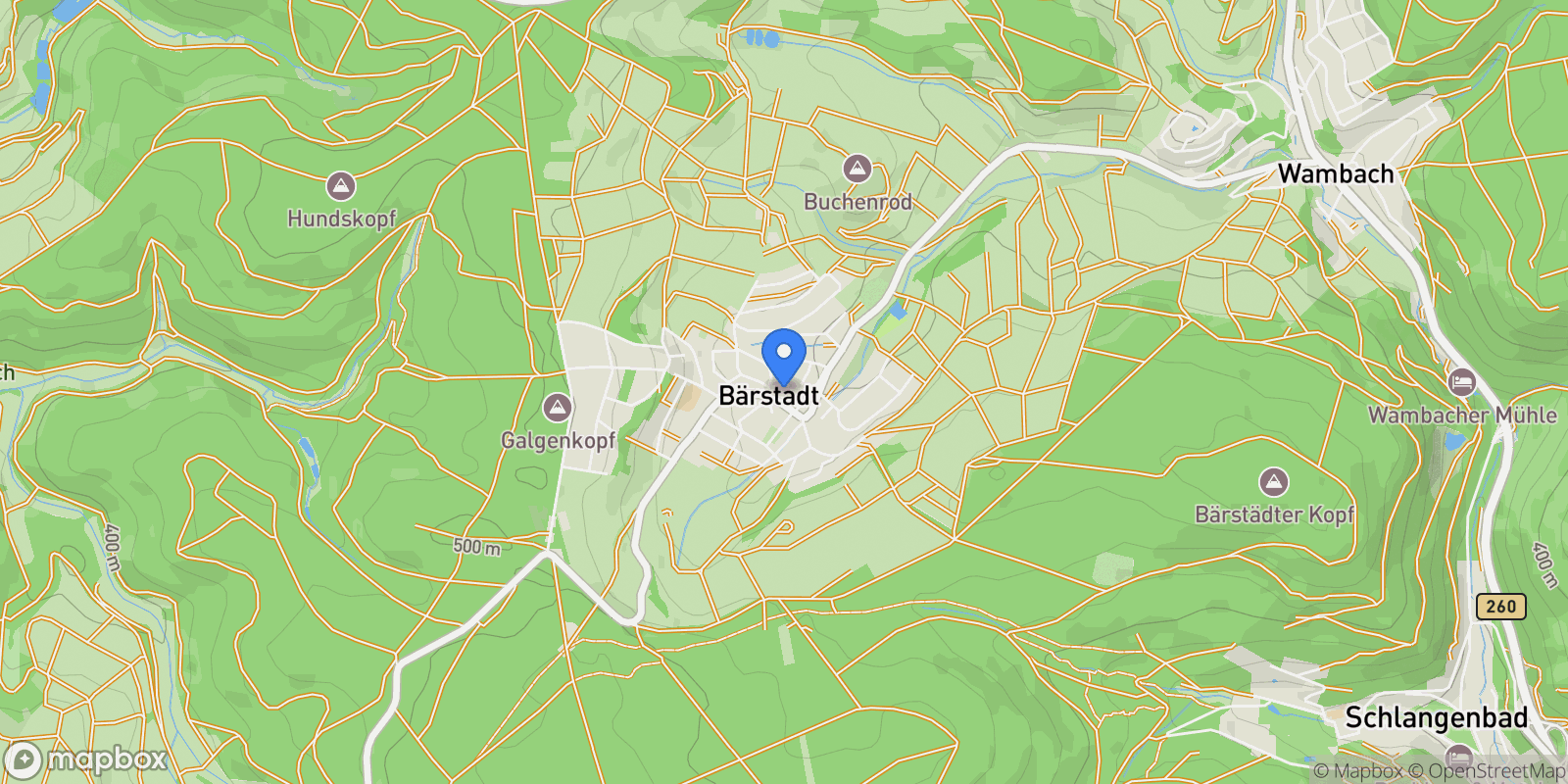 Map showing Schlangenbad, Hessen, Germany.