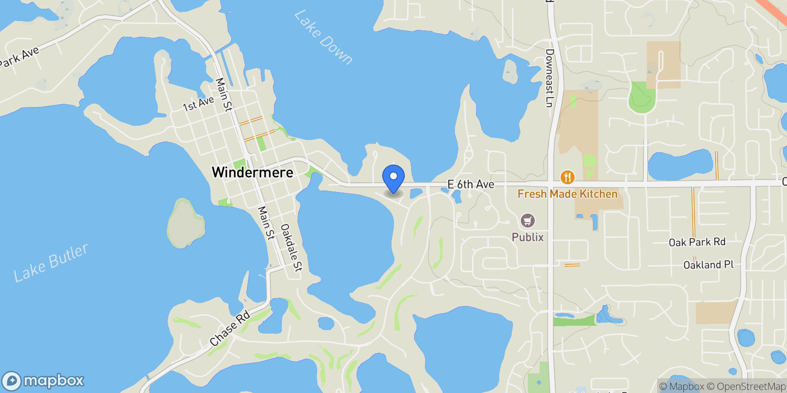 Map showing 9725 CHESTNUT RIDGE DRIVE, Lake Butler, Florida, United States.