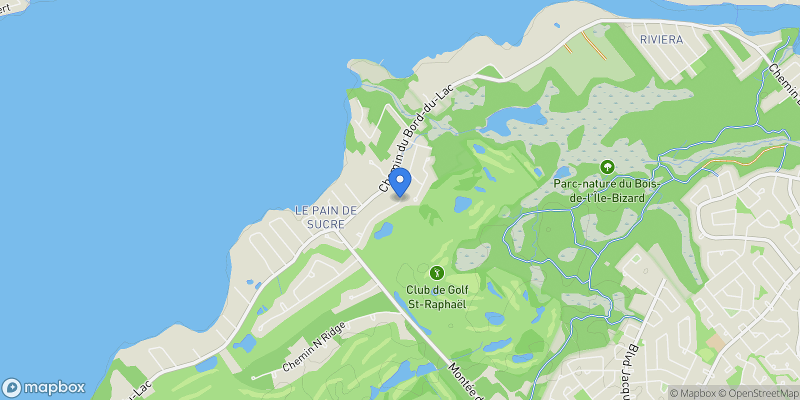 Map showing Montréal (L'Île-Bizard/Sainte-Geneviève), QC, H9C2Y8, CANADA, Montreal, Quebec, Canada.