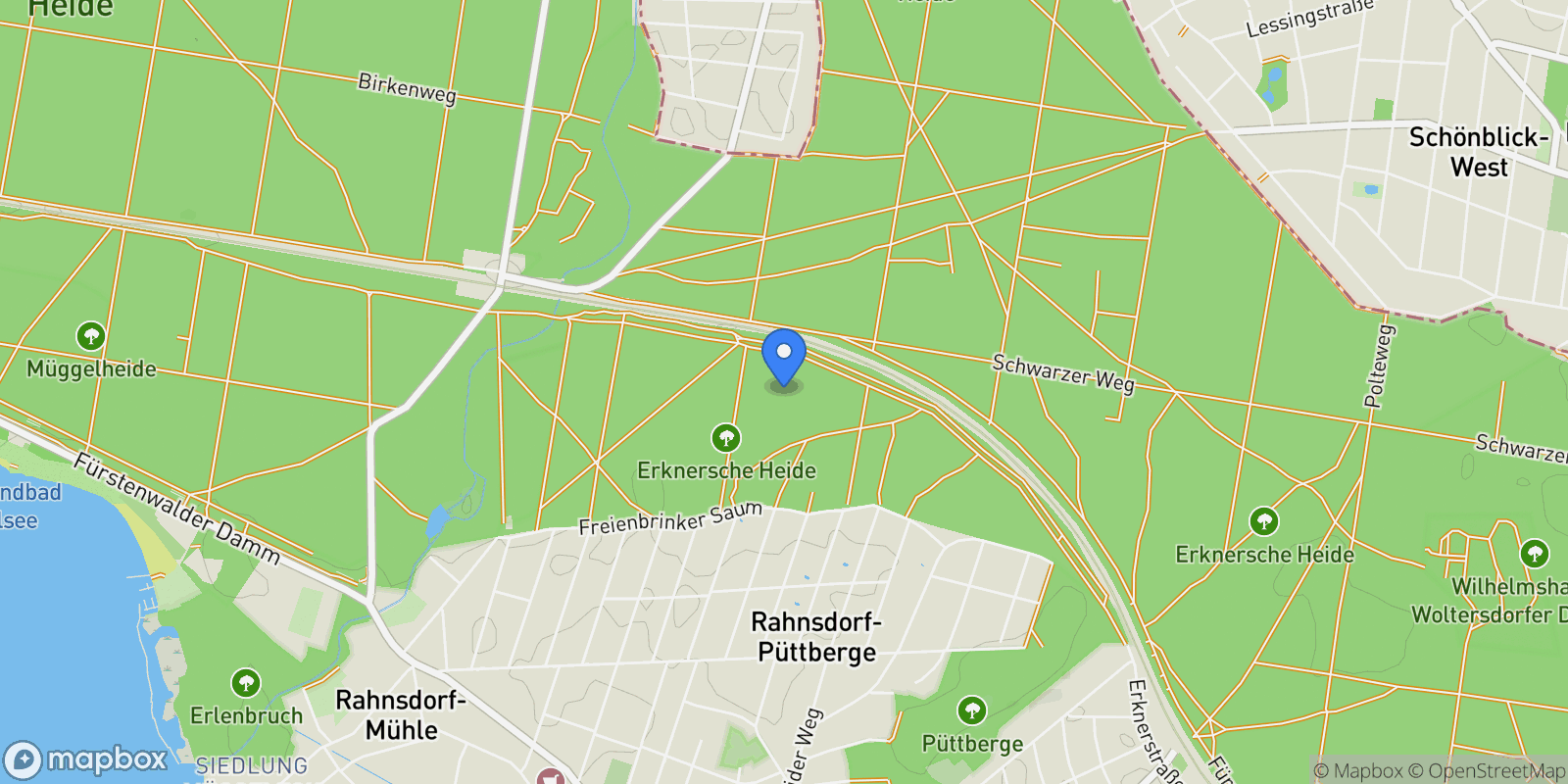 Map showing Berlin, Berlin, Germany.