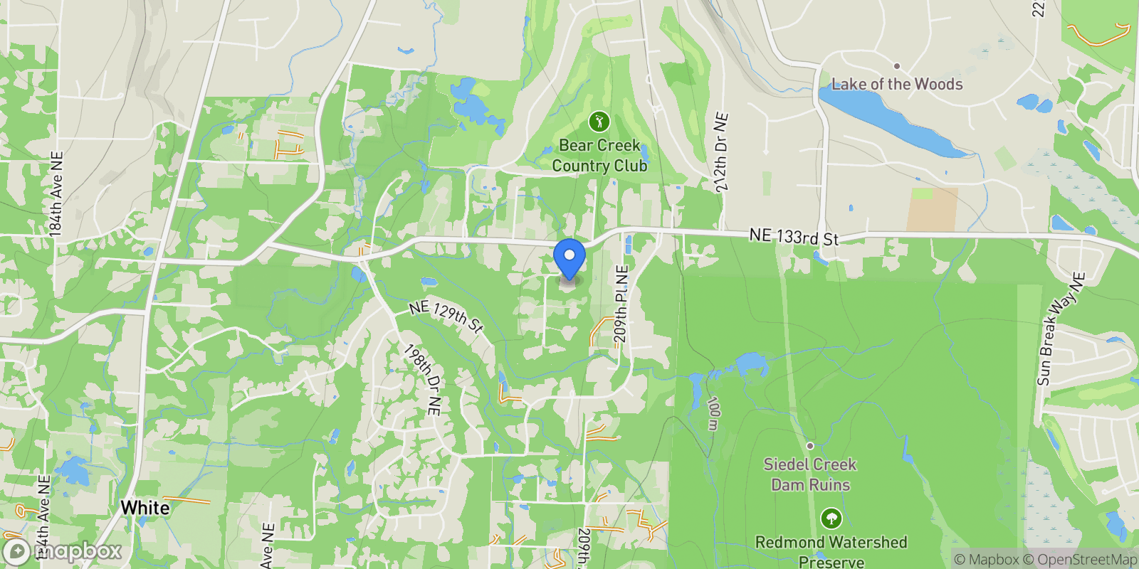 Map showing 13132 NE 206th Avenue, Woodinville, WA, 98077, USA, Cottage Lake, Washington, United States.