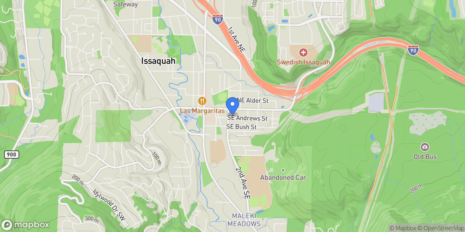 Map showing 250 SE Andrews St , Issaquah, WA 98027, Issaquah, Washington, United States.