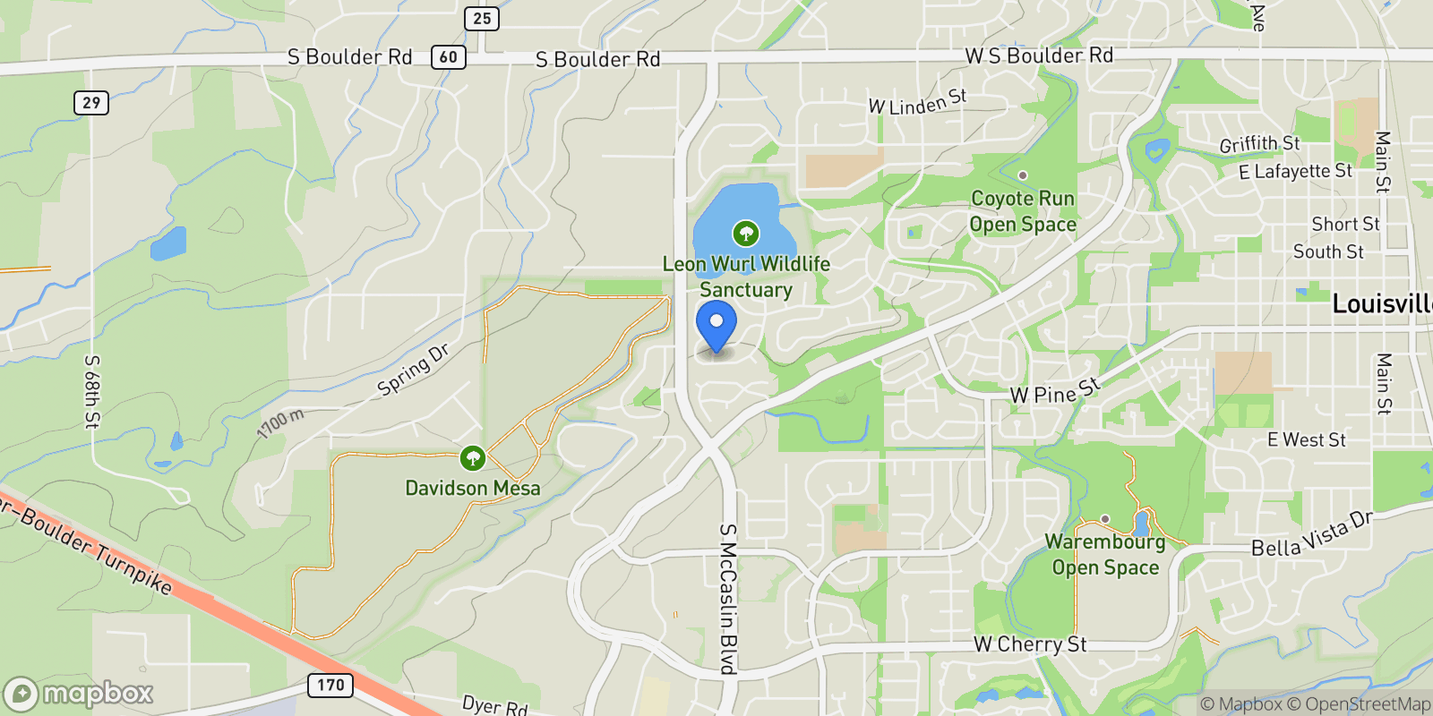 Map showing 955 Arapahoe Circle, Lafayette, Colorado, United States.