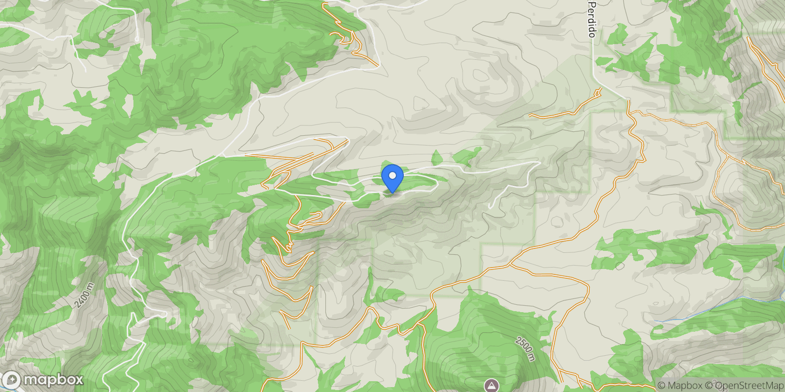 Map showing 3884 Douglas Mountain Drive, Gold Hill, Colorado, United States.