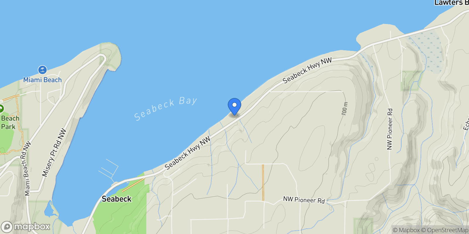 Map showing 12970 NW Seabeck Highway, Seabeck, WA, 98380, USA, Seabeck, Washington, United States.
