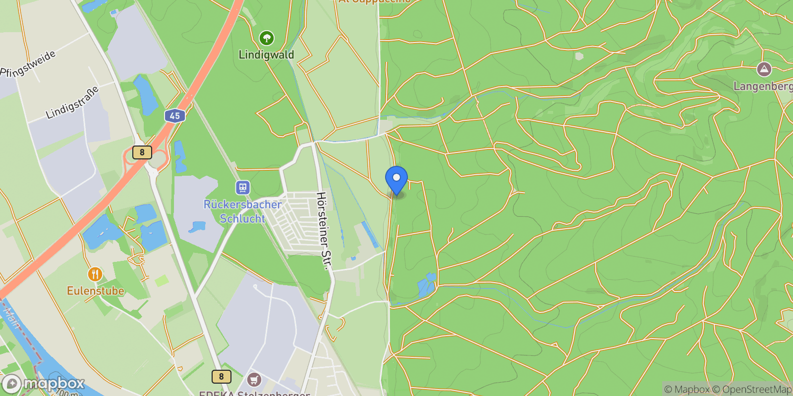 Map showing Kleinostheim, Bavaria, Germany.