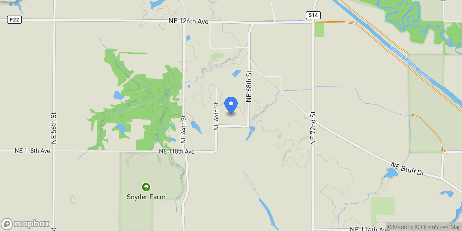 Map showing 6690 NE 119th Place, Bondurant, IA 50035, Bondurant, Iowa, United States.