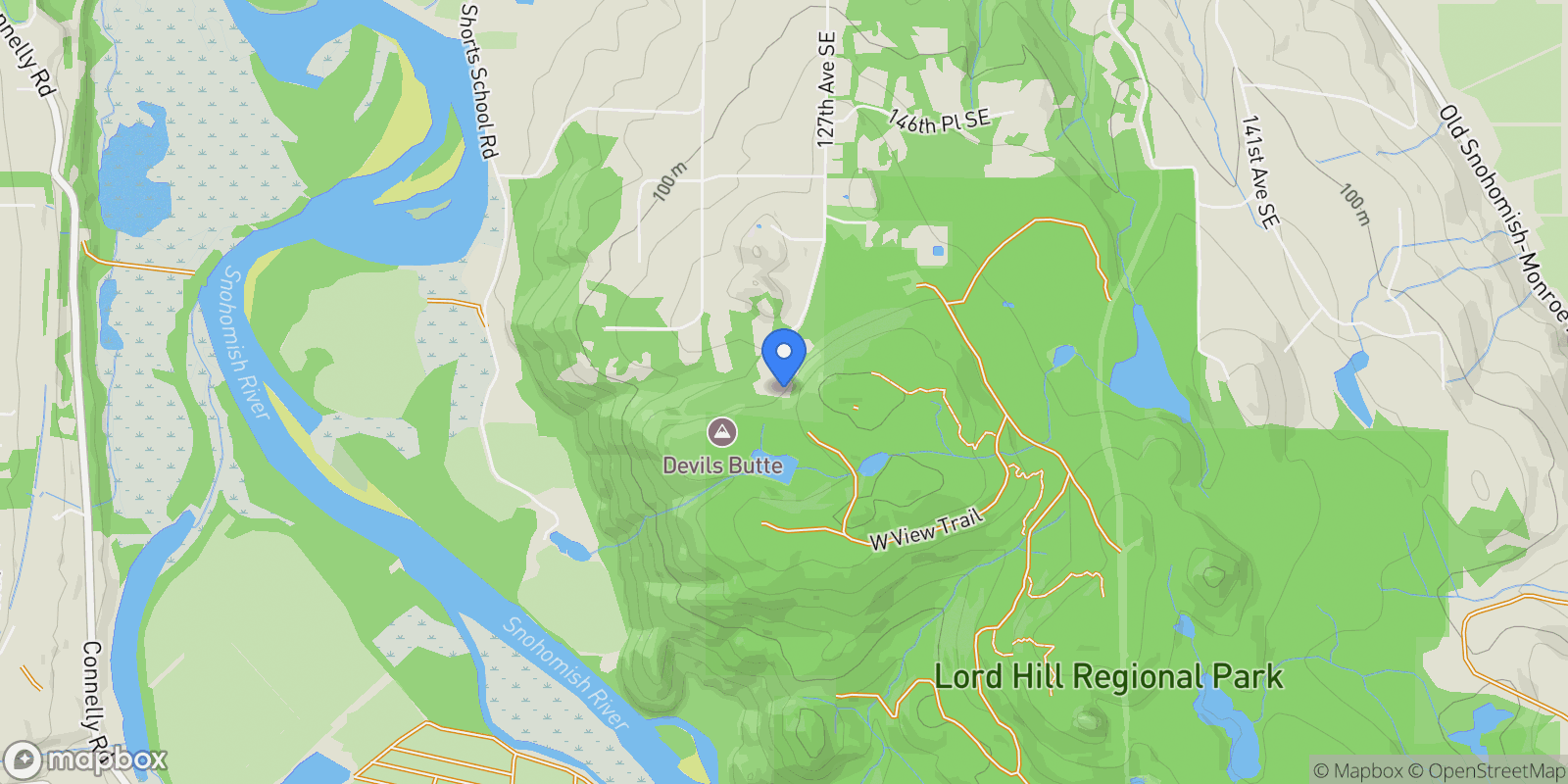 Map showing 15403 SE 127th Avenue, Snohomish, WA, 98290, USA, Snohomish, Washington, United States.