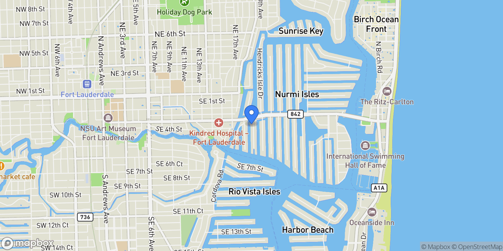 Map showing 325 Bontona Ave, Fort Lauderdale, Florida, United States.