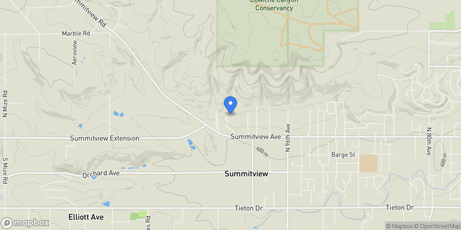 Map showing 305 Mountain Shadows Pl, Yakima, WA, 98908, USA, Yakima, Washington, United States.