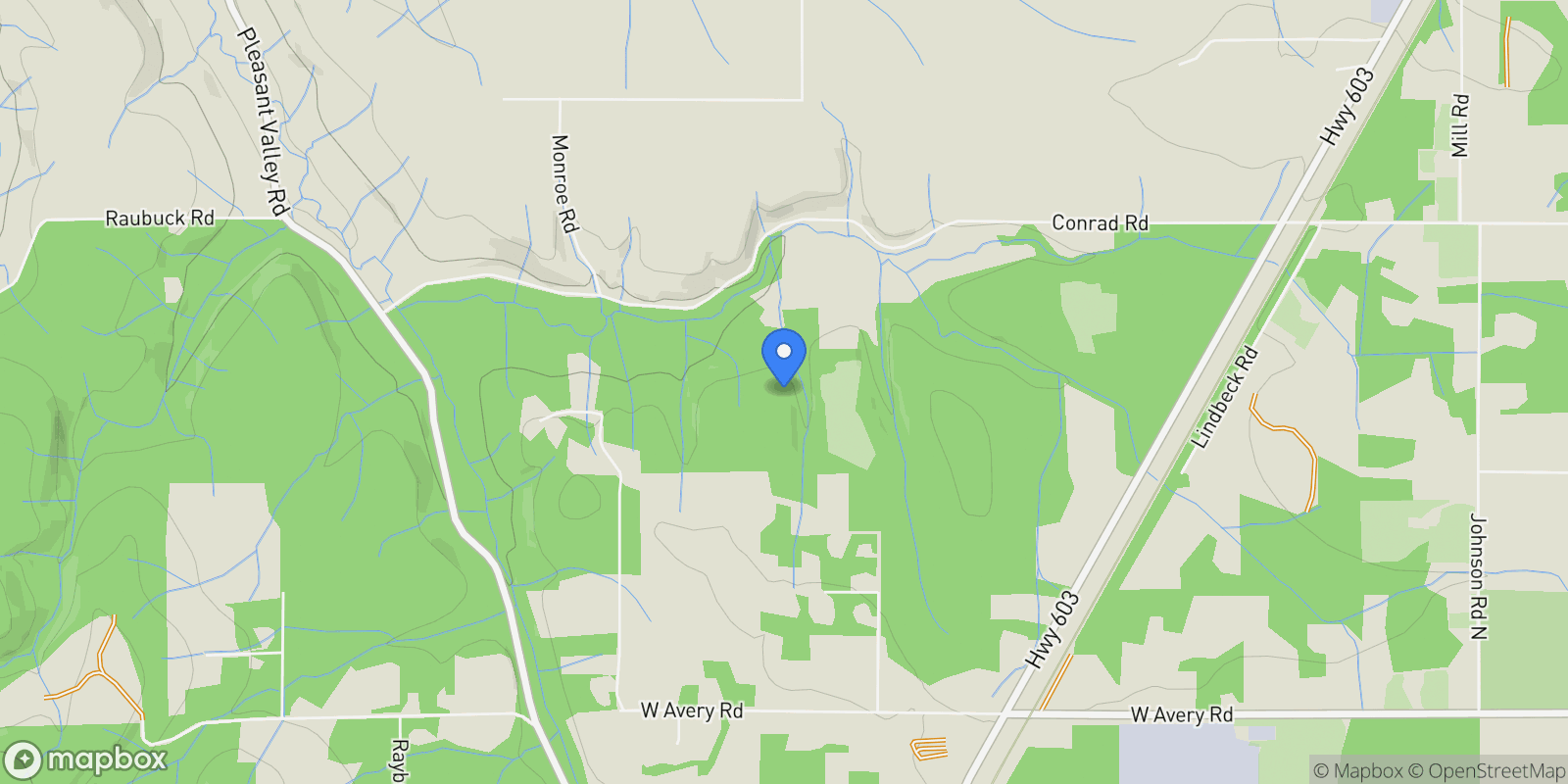 Map showing 299 Conrad Road, Winlock, WA, 98596, USA, Winlock, Washington, United States.