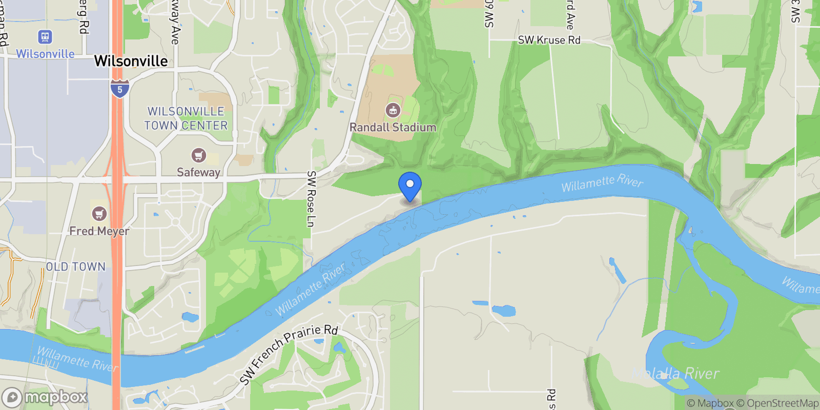 Map showing 6600 SW MONTGOMERY WAY, Wilsonville, OR, 97070, USA, Wilsonville, Oregon, United States.