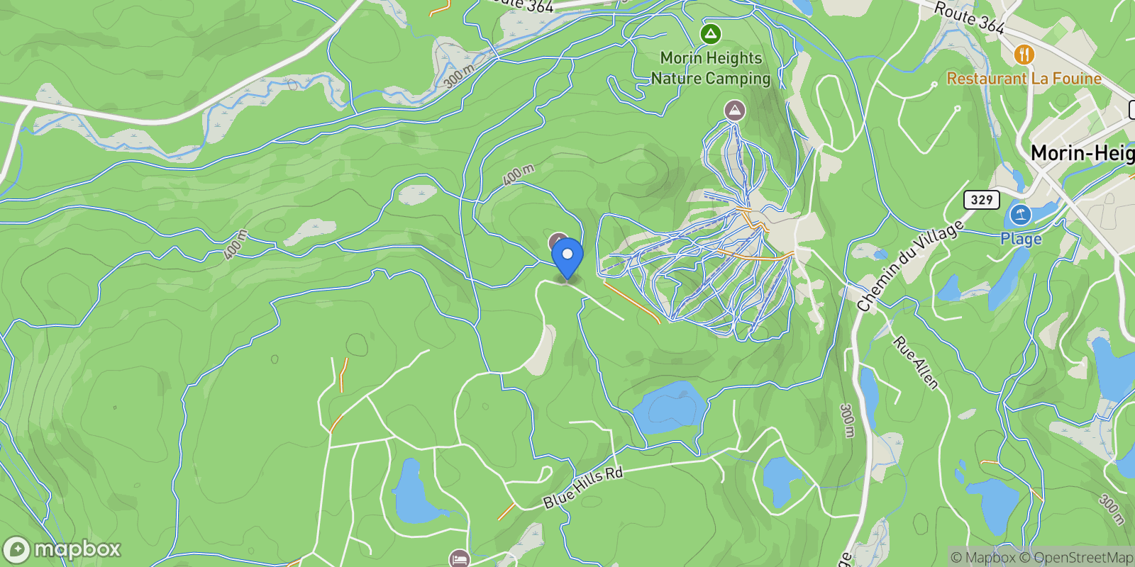 Map showing Morin-Heights, Quebec, Canada.
