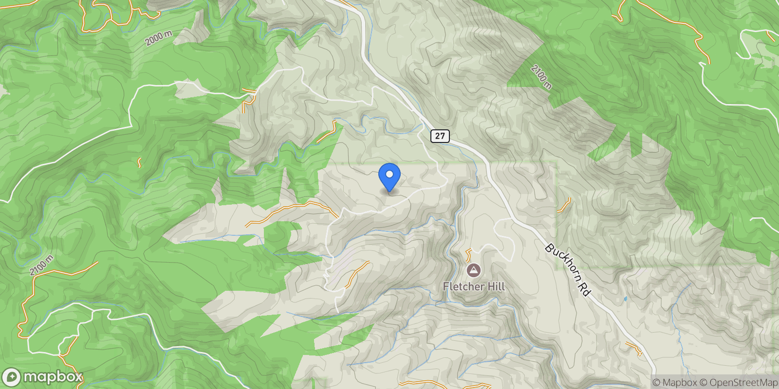 Map showing 752 Willow Patch Lane, Bellvue, Colorado, United States.