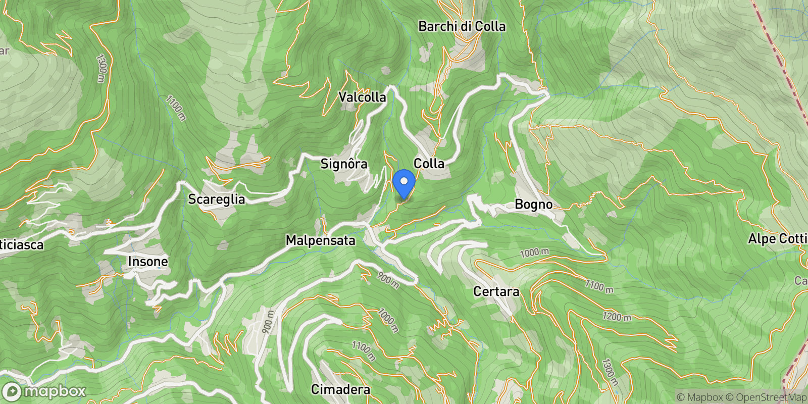 Map showing Lugano-Albonago, Lugano, TI 6900, Lugano, Ticino, Switzerland.