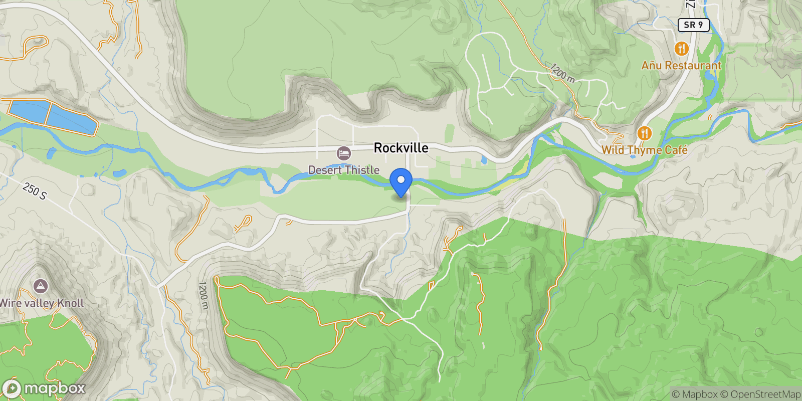 Map showing 250 So Bridge Road , Rockville, UT 84763, Hurricane, Utah, United States.
