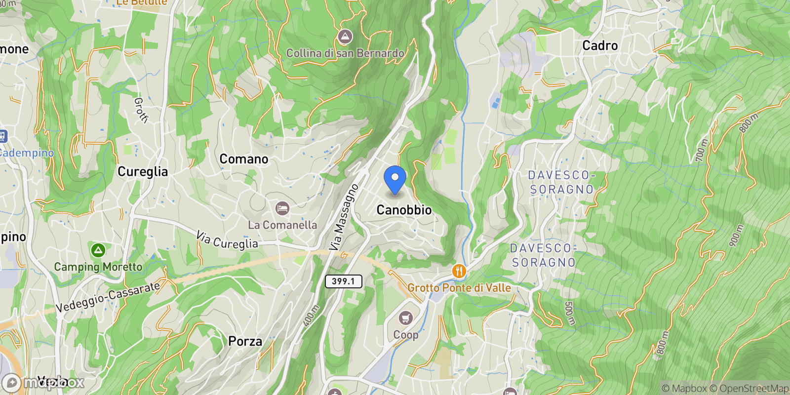 Map showing Canobbio., Canobbio, TI 6952, Canobbio, Ticino, Switzerland.