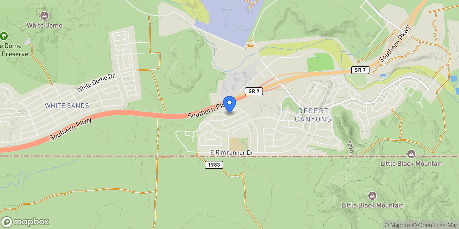 Map showing 3052 E Photinia Drive, St George, UT 84790, St. George, Utah, United States.