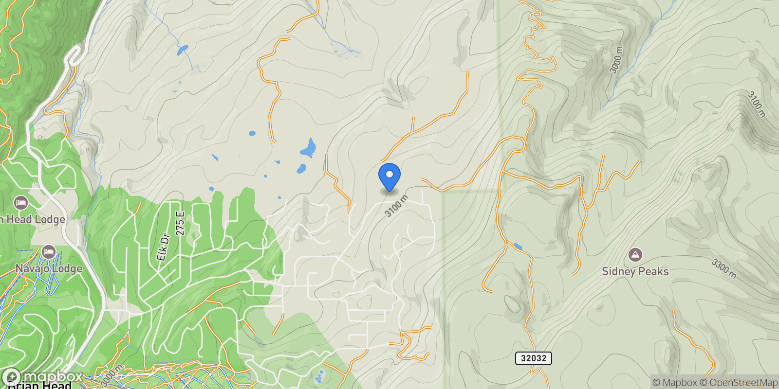 Map showing Aspen Meadows Lot 24, Brian Head, UT 84719, Brian Head, Utah, United States.