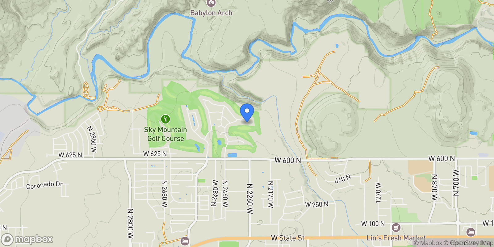 Map showing 2287 West 1050 North , Hurricane, UT 84737, Hurricane, Utah, United States.