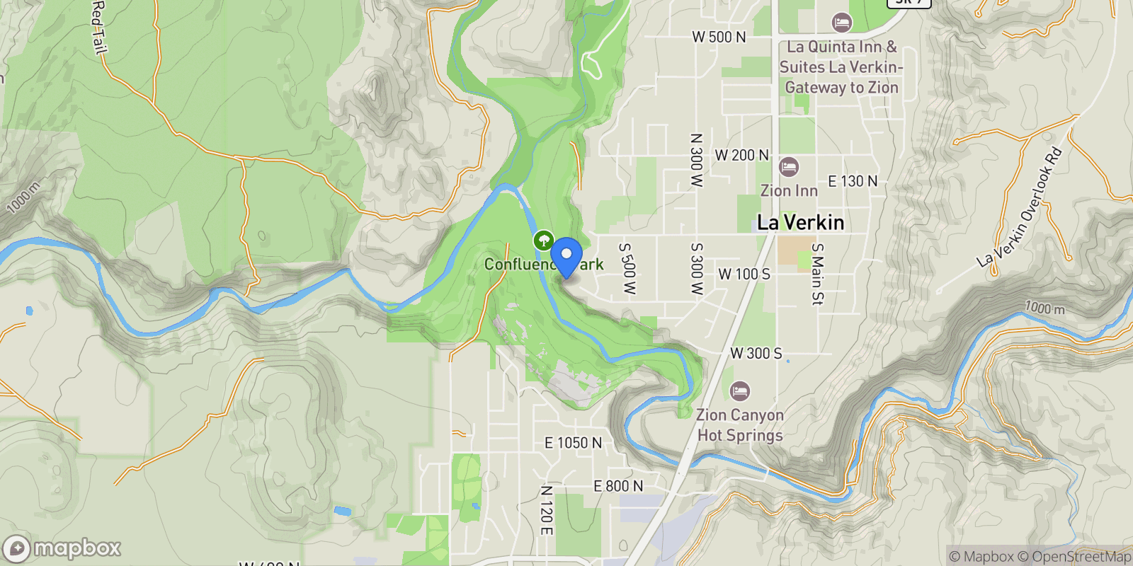 Map showing 599 West 170 South, La Verkin, UT 84745, La Verkin, Utah, United States.