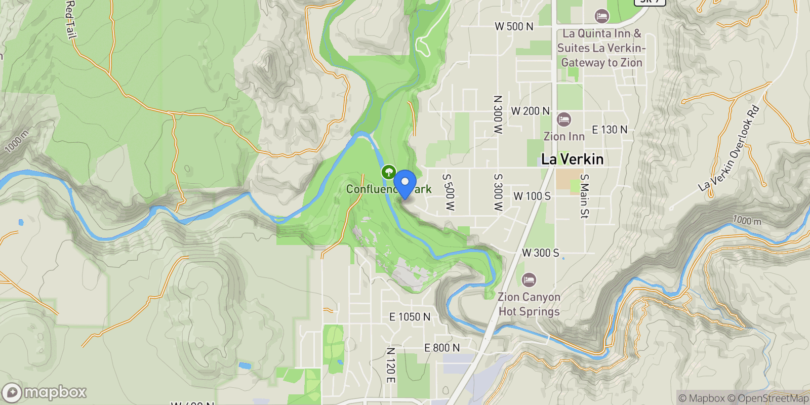 Map showing 599 West 170 South, La Verkin, UT 84745, La Verkin, Utah, United States.