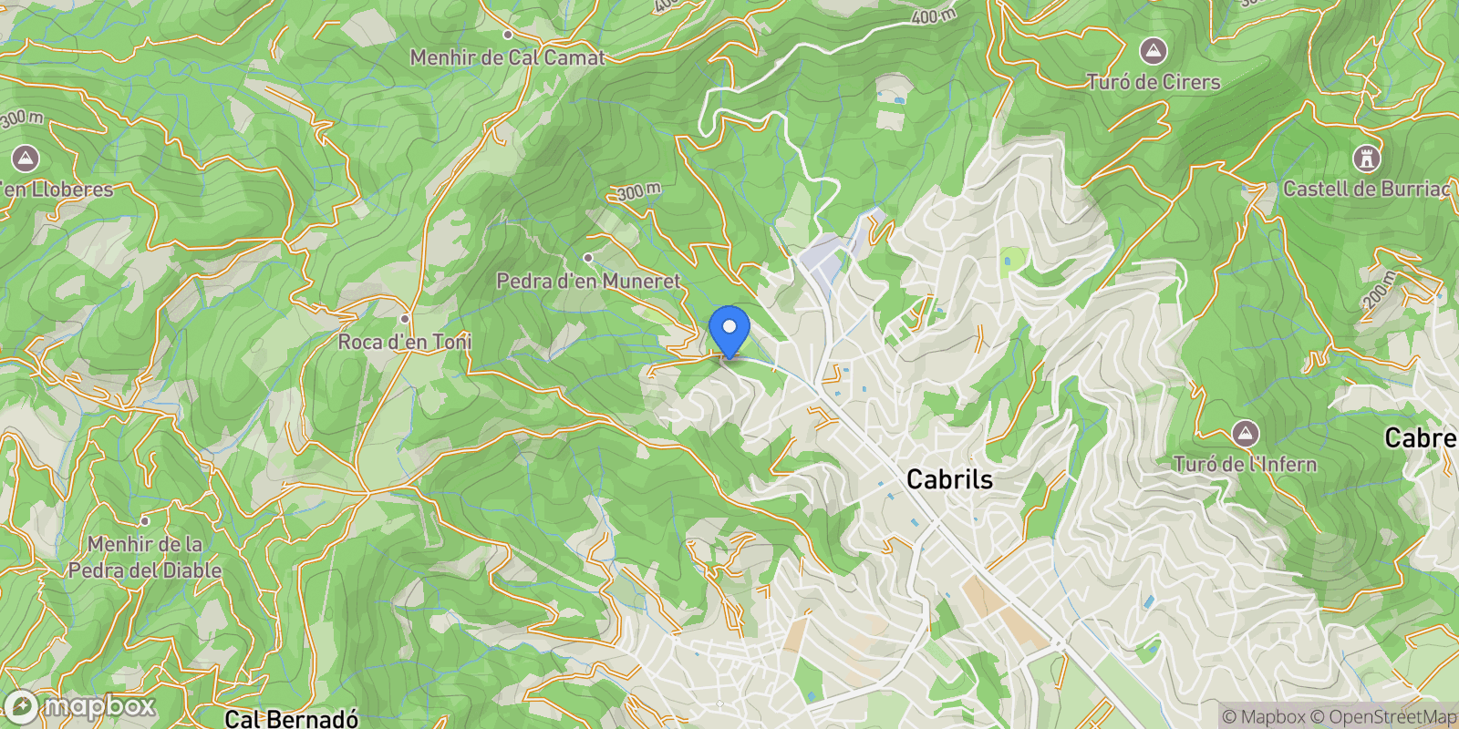 Map showing Carrer Girona, 08348, Cabrils, Barcelona, Cabrils, Cabrils, Catalonia, Spain.