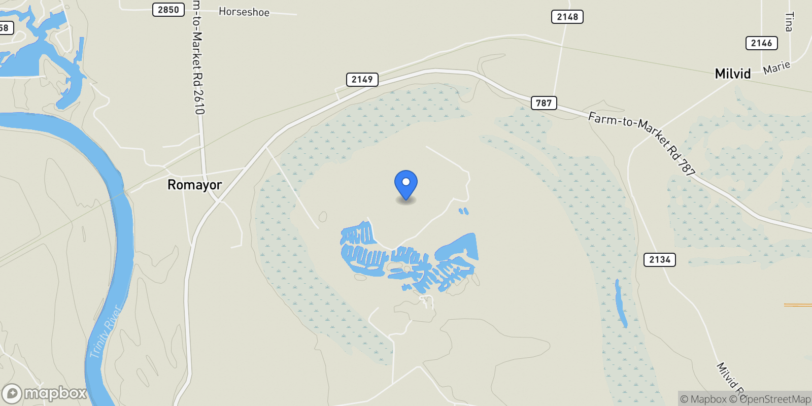 Map showing 18 Smith Loop N, Cleveland, TX 77327, Cleveland, Texas, United States.