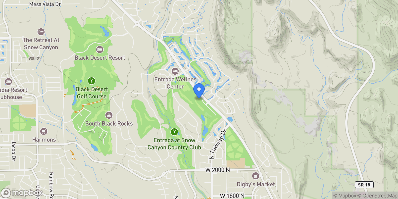 Map showing La Casa Circle, Homesite 17, St. George, UT 84770, St. George, Utah, United States.