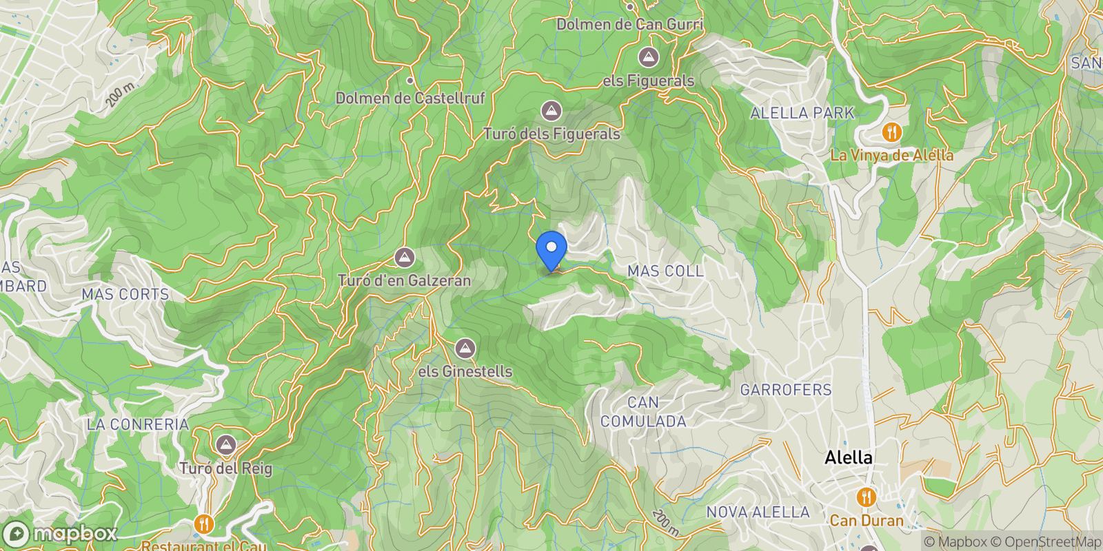 Map showing ROSELLÓ, 08328, ALELLA, BARCELONA, ALELLA, Alella, Catalonia, Spain.