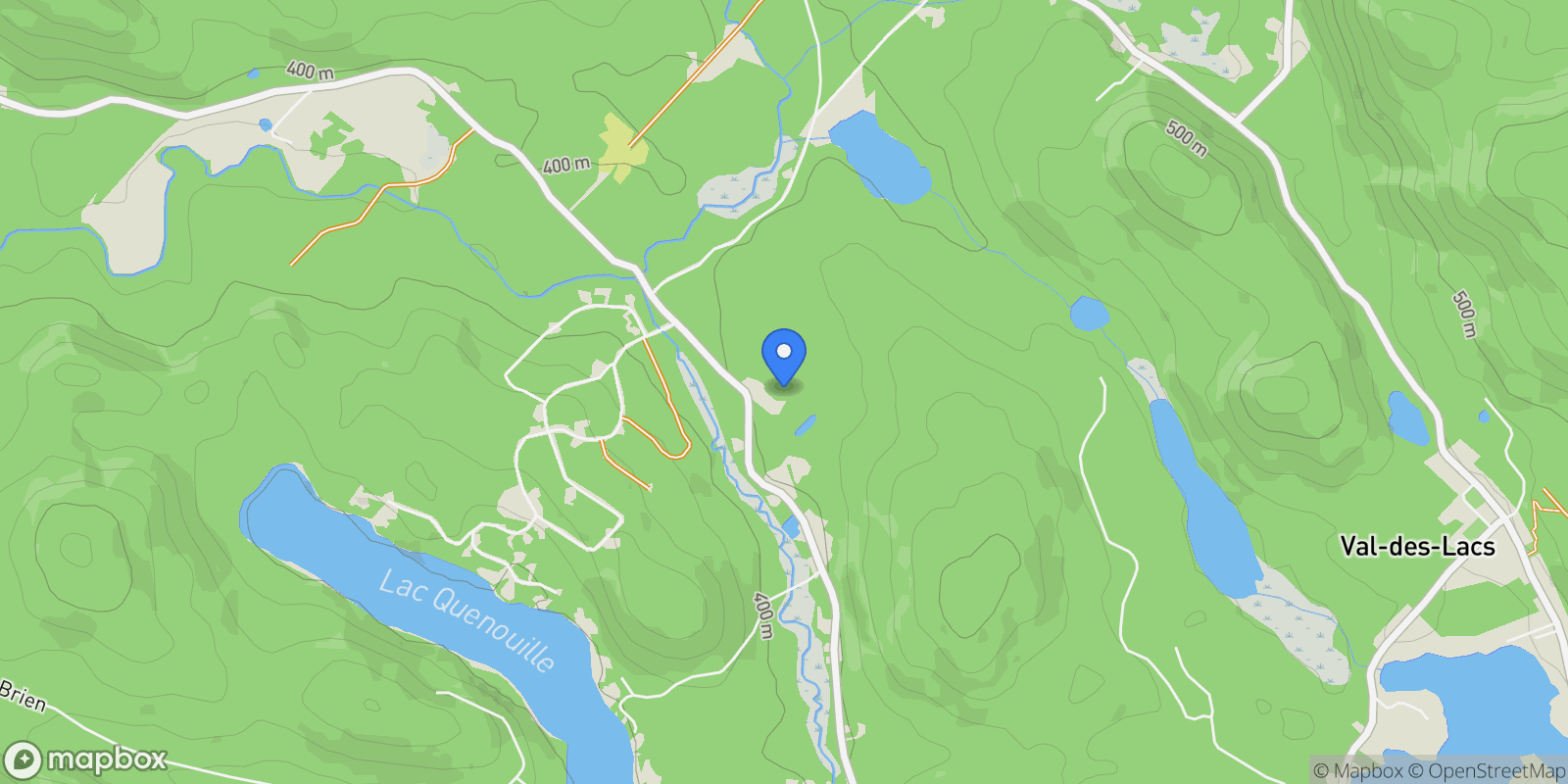 Map showing Val-des-Lacs, Quebec, Canada.