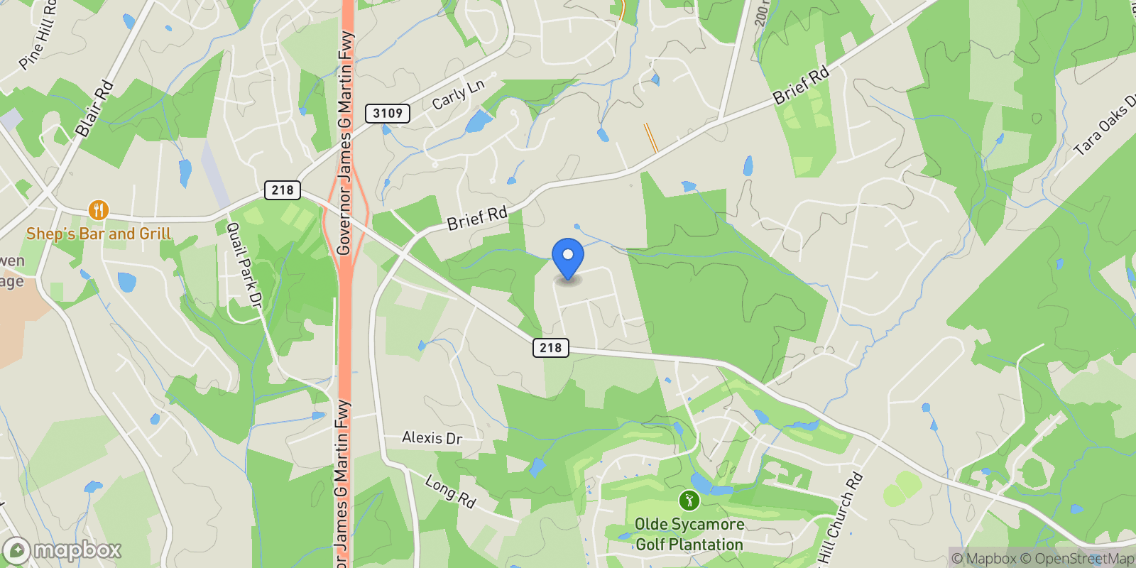 Map showing 8306 Rolling Fields Road, Mint Hill, NC 28227, Mint Hill, North Carolina, United States.
