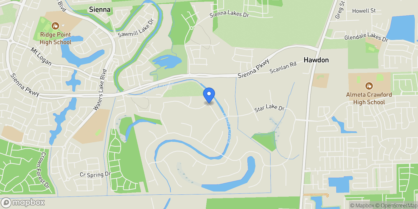 Map showing 7811 Lakebrook Drive, Missouri City, TX 77459, Missouri City, Texas, United States.